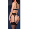 Chilirose Ensemble Julietta 4 Pièces Noir et Rouge